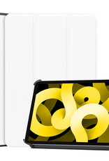 NoXx Hoesje Geschikt voor iPad Air 2022 Hoesje Case Hard Cover Hoes Book Case - Wit