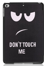 Nomfy Hoes Geschikt voor iPad Air 2022 Hoes Tri-fold Tablet Hoesje Case - Hoesje Geschikt voor iPad Air 5 2022 Hoesje Hardcover Bookcase - Don't Touch Me