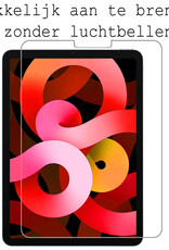 BASEY. Hoesje Geschikt voor iPad Air 2022 Hoes Case Tablet Hoesje Tri-fold Met Screenprotector - Hoes Geschikt voor iPad Air 5 2022 Hoesje Hard Cover Bookcase Hoes - Grijs