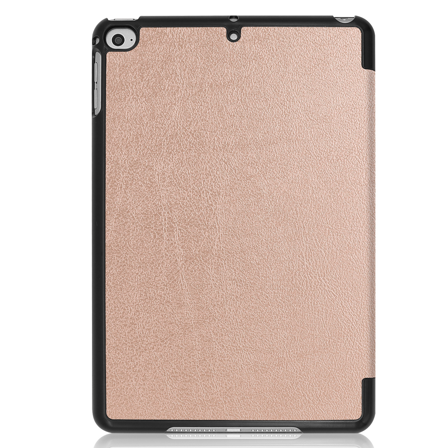 BASEY. Hoesje Geschikt voor iPad Air 2022 Hoes Case Tablet Hoesje Tri-fold Met Screenprotector - Hoes Geschikt voor iPad Air 5 2022 Hoesje Hard Cover Bookcase Hoes - Rosé goud