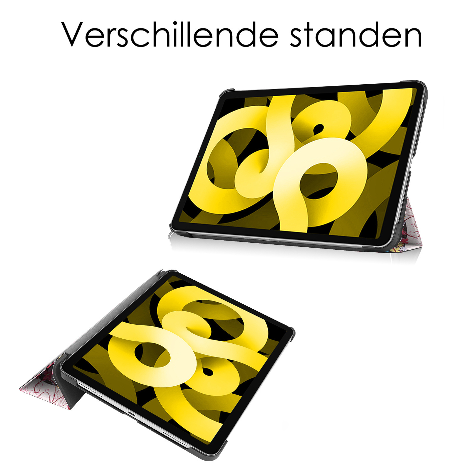 NoXx Hoesje Geschikt voor iPad Air 2022 Hoesje Case Hard Cover Hoes Book Case Met Screenprotector - Elfje