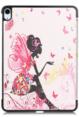 NoXx Hoesje Geschikt voor iPad Air 2022 Hoesje Case Hard Cover Hoes Book Case Met Screenprotector - Elfje