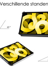 NoXx Hoesje Geschikt voor iPad Air 2022 Hoesje Case Hard Cover Hoes Book Case Met Screenprotector - Graffity