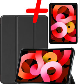 BASEY. BASEY. iPad Air 5 Hoesje Met Screenprotector - Zwart