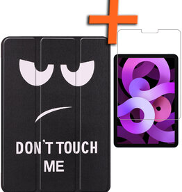 Nomfy Nomfy iPad Air 5 Hoesje Met Screenprotector - Don't Touch Me