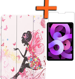 Nomfy Nomfy iPad Air 5 Hoesje Met Screenprotector - Elfje