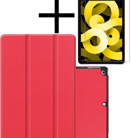 NoXx NoXx iPad Air 5 Hoesje Met Screenprotector - Rood