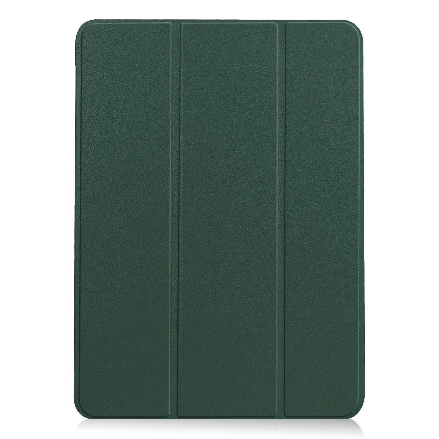 BASEY. Hoesje Geschikt voor iPad Air 2022 Hoes Case Tablet Hoesje Tri-fold Met Uitsparing Geschikt voor Apple Pencil - Hoes Geschikt voor iPad Air 5 2022 Hoesje Hard Cover Bookcase Hoes - Donkergroen