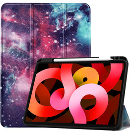 BASEY. BASEY. iPad Air 5 Hoesje Met Uitsparing Apple Pencil - Galaxy