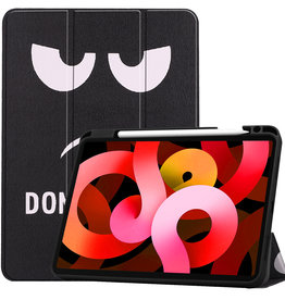 BASEY. BASEY. iPad Air 5 Hoesje Met Uitsparing Apple Pencil - Don't Touch