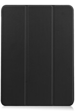 BASEY. Hoesje Geschikt voor iPad Air 2022 Hoes Case Tablet Hoesje Tri-fold Met Uitsparing Geschikt voor Apple Pencil - Hoes Geschikt voor iPad Air 5 2022 Hoesje Hard Cover Bookcase Hoes - Zwart