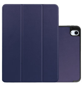 NoXx NoXx iPad Air 5 Hoesje Met Uitsparing Apple Pencil - Donkerblauw