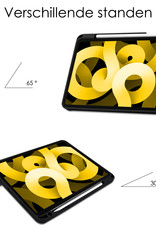 NoXx iPad Air 2022 10.9 inch Hoesje Case Met Apple Pencil Uitsparing iPad Air 5 Hoes Donker Groen