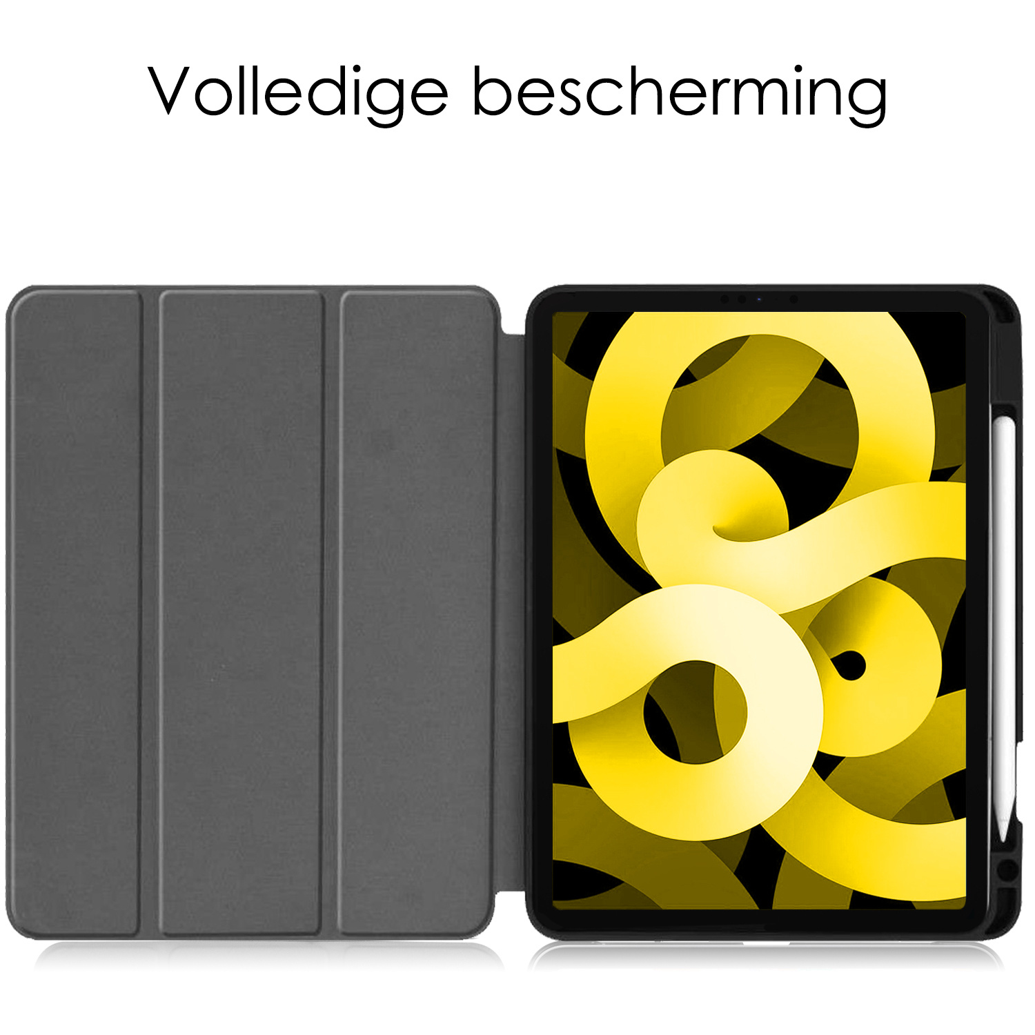 NoXx Hoesje Geschikt voor iPad Air 2022 Hoesje Case Hard Cover Hoes Book Case Met Uitsparing Geschikt voor Apple Pencil - Eiffeltoren