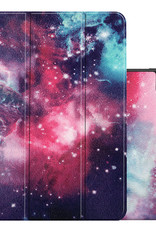 NoXx Hoesje Geschikt voor iPad Air 2022 Hoesje Case Hard Cover Hoes Book Case Met Uitsparing Geschikt voor Apple Pencil - Galaxy
