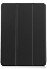 Nomfy Hoes Geschikt voor iPad Air 2022 Hoes Tri-fold Tablet Hoesje Case Met Uitsparing Geschikt voor Apple Pencil - Hoesje Geschikt voor iPad Air 5 2022 Hoesje Hardcover Bookcase - Zwart