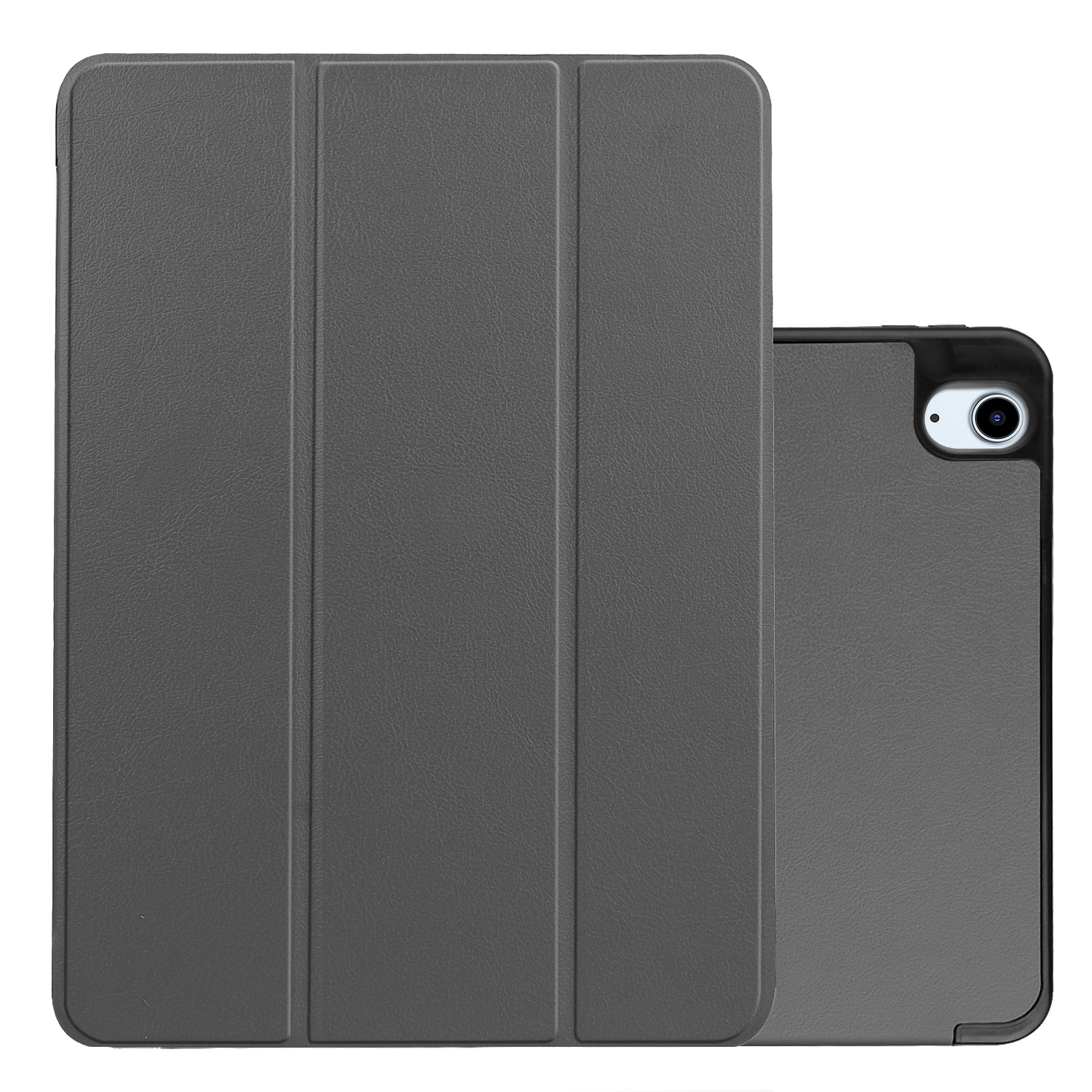 NoXx Hoesje Geschikt voor iPad Air 2022 Hoesje Case Hard Cover Hoes Book Case Met Uitsparing Geschikt voor Apple Pencil - Grijs