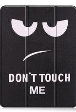 Nomfy iPad Air 5 2022 Hoesje 10.9 inch Case Met Apple Pencil Uitsparing Don't Touch Me - iPad Air 2022 Hoes Hardcover Hoesje Don't Touch Me Bookcase