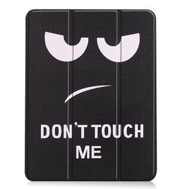 Nomfy Nomfy iPad Air 5 Hoesje Met Uitsparing Apple Pencil - Don't Touch