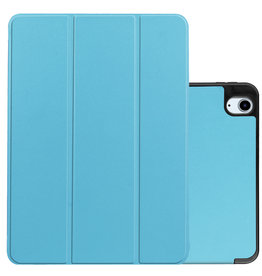 NoXx NoXx iPad Air 5 Hoesje Met Uitsparing Apple Pencil - Lichtblauw