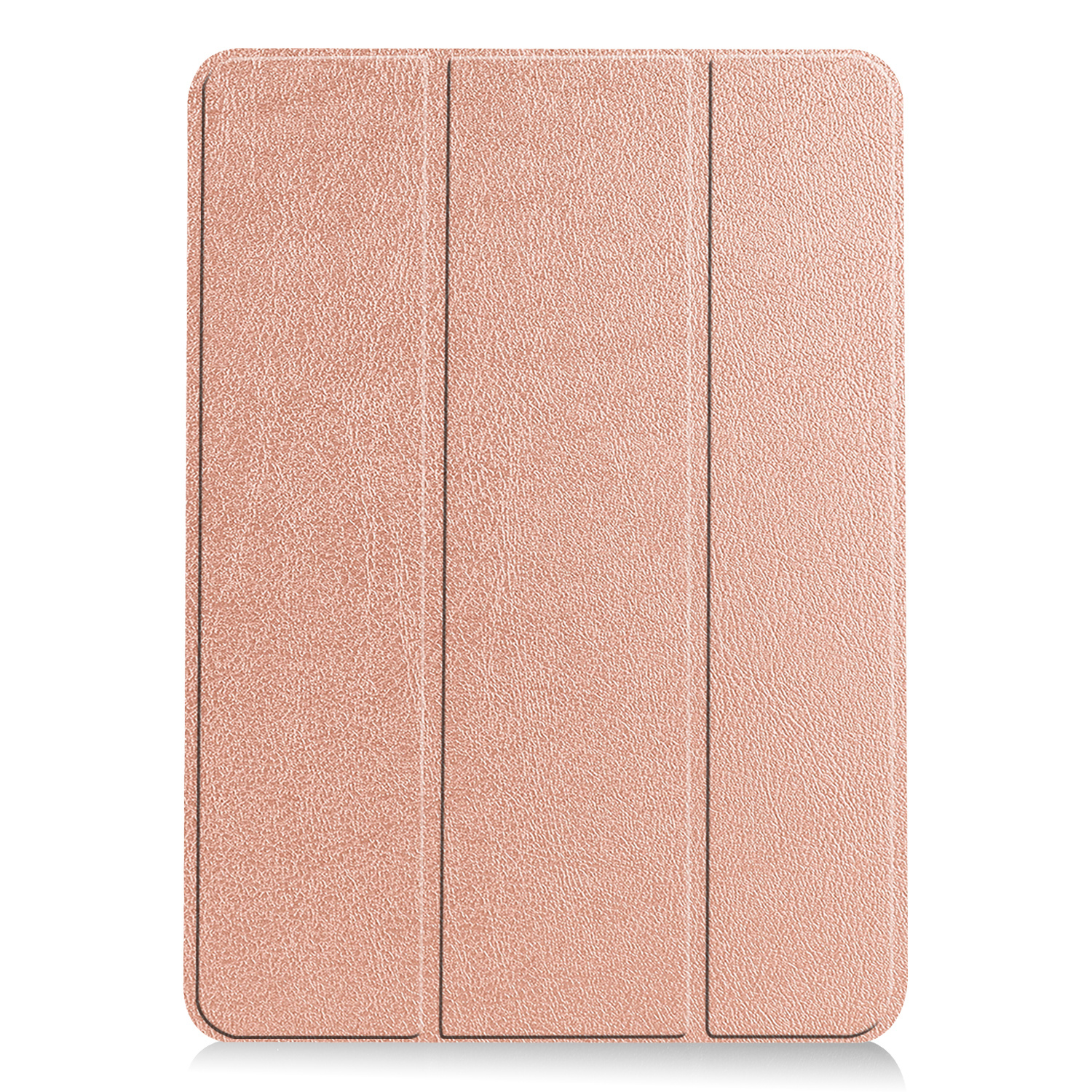 Nomfy Hoes Geschikt voor iPad Air 2022 Hoes Tri-fold Tablet Hoesje Case Met Uitsparing Geschikt voor Apple Pencil - Hoesje Geschikt voor iPad Air 5 2022 Hoesje Hardcover Bookcase - Rosé goud