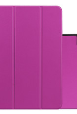 NoXx Hoesje Geschikt voor iPad Air 2022 Hoesje Case Hard Cover Hoes Book Case Met Uitsparing Geschikt voor Apple Pencil - Paars