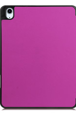 NoXx Hoesje Geschikt voor iPad Air 2022 Hoesje Case Hard Cover Hoes Book Case Met Uitsparing Geschikt voor Apple Pencil - Paars