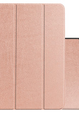 NoXx Hoesje Geschikt voor iPad Air 2022 Hoesje Case Hard Cover Hoes Book Case Met Uitsparing Geschikt voor Apple Pencil - Rosé goud