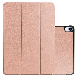 NoXx NoXx iPad Air 5 Hoesje Met Uitsparing Apple Pencil - Rose Goud