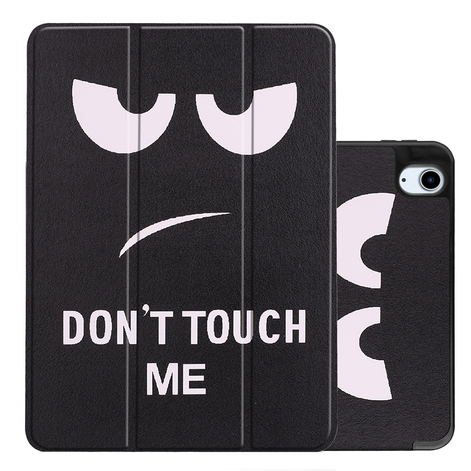 NoXx iPad Air 2022 10.9 inch Hoesje Case Met Apple Pencil Uitsparing iPad Air 5 Hoes Don't Touch Me