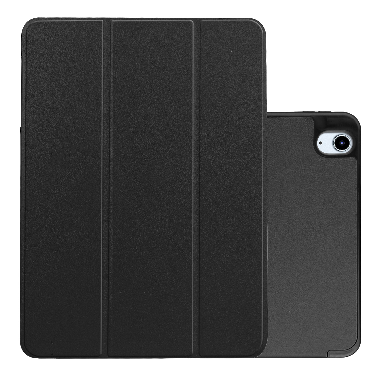NoXx Hoesje Geschikt voor iPad Air 2022 Hoesje Case Hard Cover Hoes Book Case Met Uitsparing Geschikt voor Apple Pencil - Zwart