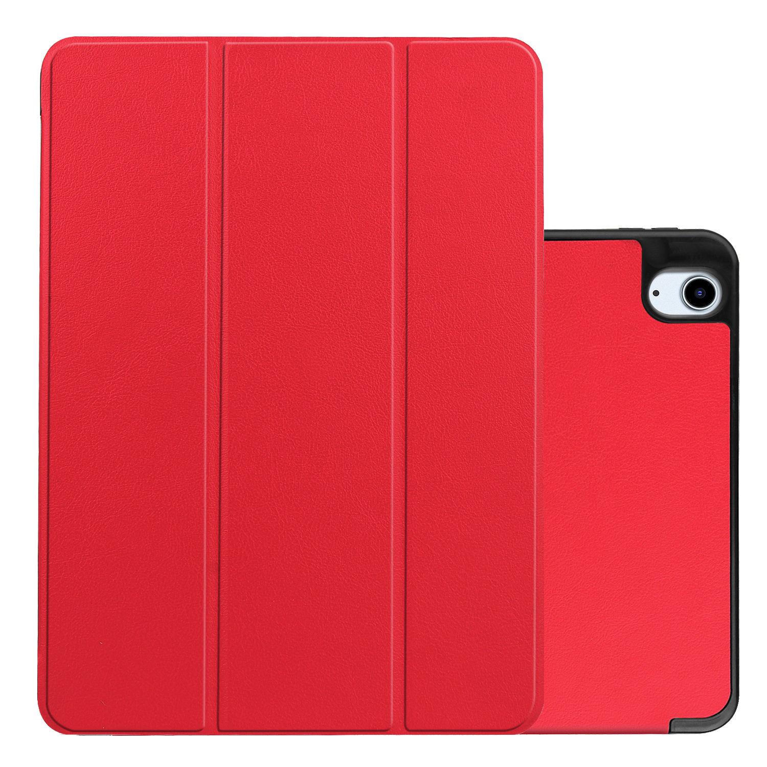 NoXx Hoesje Geschikt voor iPad Air 2022 Hoesje Case Hard Cover Hoes Book Case Met Uitsparing Geschikt voor Apple Pencil - Rood