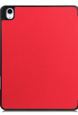 NoXx Hoesje Geschikt voor iPad Air 2022 Hoesje Case Hard Cover Hoes Book Case Met Uitsparing Geschikt voor Apple Pencil - Rood