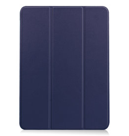 Nomfy Nomfy iPad Air 5 Hoesje Met Uitsparing Apple Pencil - Donkerblauw