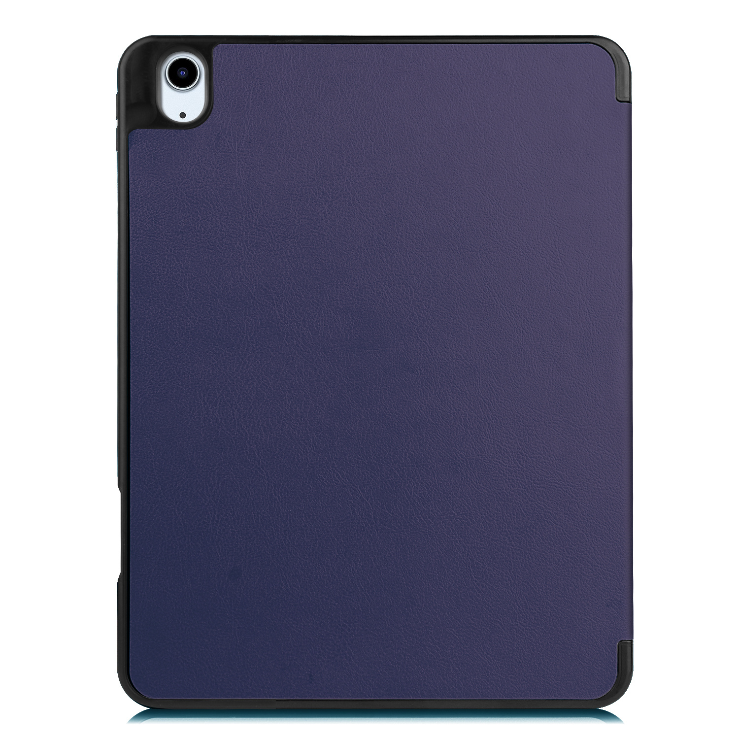 Nomfy Hoes Geschikt voor iPad Air 2022 Hoes Tri-fold Tablet Hoesje Case Met Uitsparing Geschikt voor Apple Pencil - Hoesje Geschikt voor iPad Air 5 2022 Hoesje Hardcover Bookcase - Donkerblauw