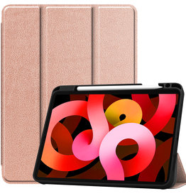 BASEY. BASEY. iPad Air 5 Hoesje Met Uitsparing Apple Pencil - Rose Goud