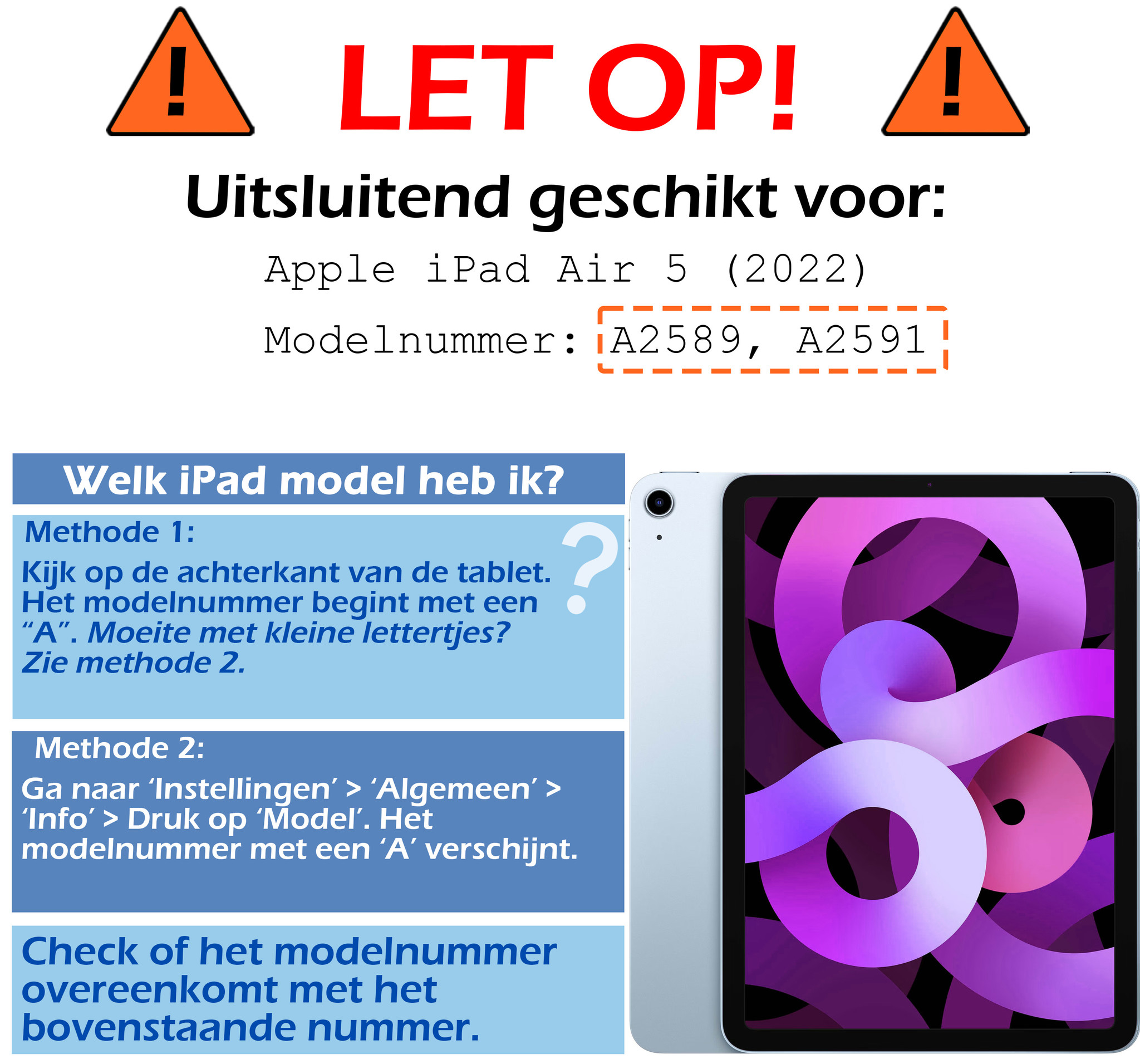 Nomfy Hoes Geschikt voor iPad Air 2022 Hoes Tri-fold Tablet Hoesje Case Met Uitsparing Geschikt voor Apple Pencil - Hoesje Geschikt voor iPad Air 5 2022 Hoesje Hardcover Bookcase - Rood