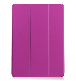 Nomfy Nomfy iPad Air 5 Hoesje Met Uitsparing Apple Pencil - Paars