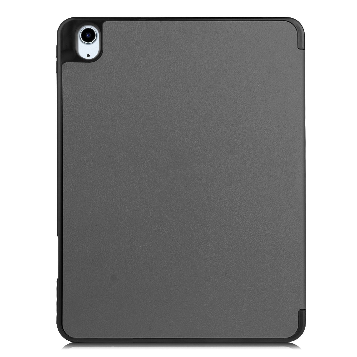 Nomfy Hoes Geschikt voor iPad Air 2022 Hoes Tri-fold Tablet Hoesje Case Met Uitsparing Geschikt voor Apple Pencil - Hoesje Geschikt voor iPad Air 5 2022 Hoesje Hardcover Bookcase - Grijs