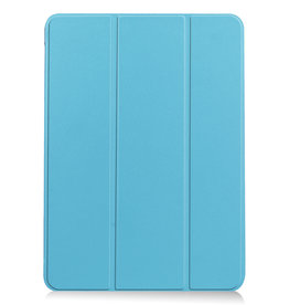 Nomfy Nomfy iPad Air 5 Hoesje Met Uitsparing Apple Pencil - Lichtblauw