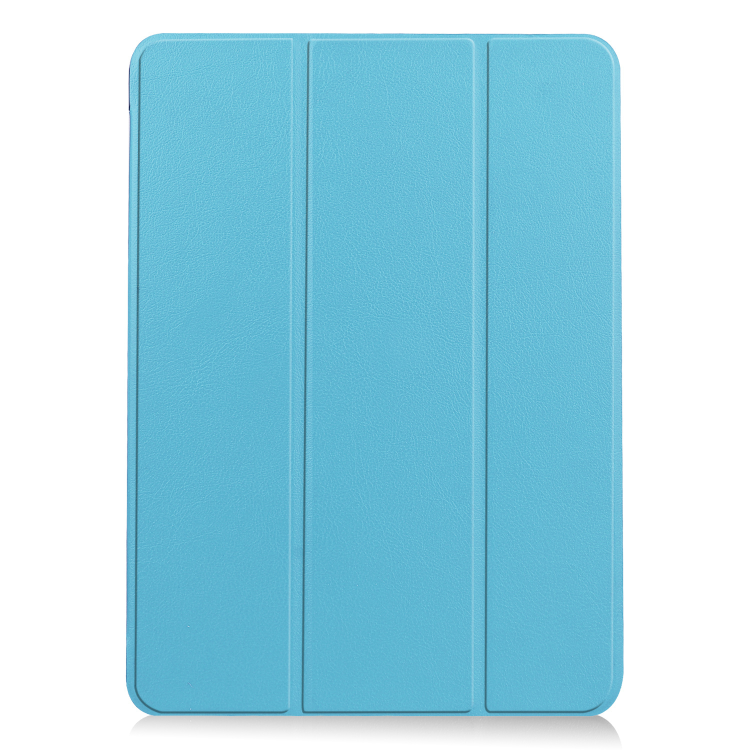 BASEY. Hoesje Geschikt voor iPad Air 2022 Hoes Case Tablet Hoesje Tri-fold Met Uitsparing Geschikt voor Apple Pencil Met Screenprotector - Hoes Geschikt voor iPad Air 5 2022 Hoesje Hard Cover Bookcase Hoes - Lichtblauw