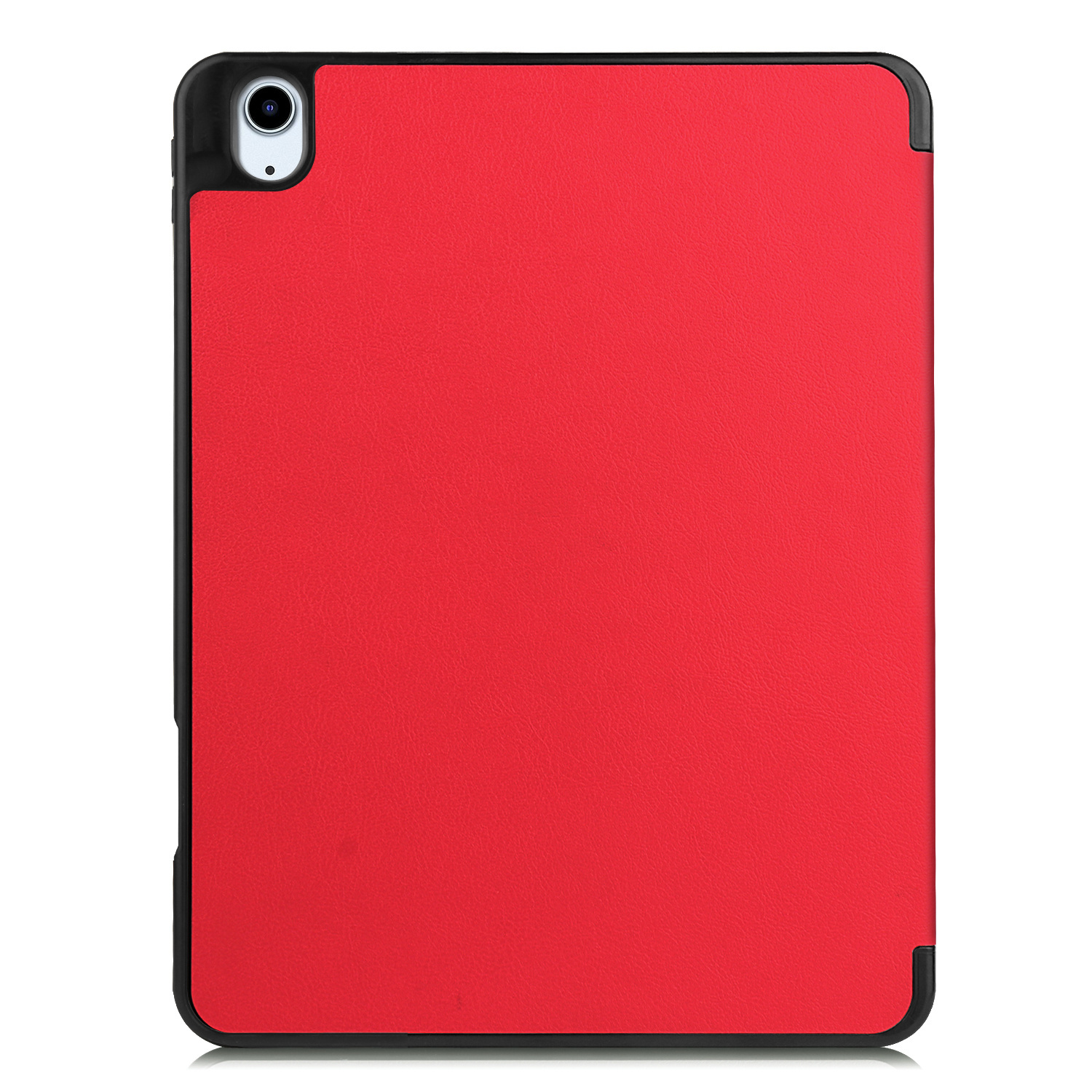 BASEY. iPad Air 5 2022 Hoes Met Screenprotector Rood - iPad Air 5 2022 Hoesje Uitsparing Apple Pencil Hard Cover Rood - iPad Air 5 2022 Bookcase Hoes Rood
