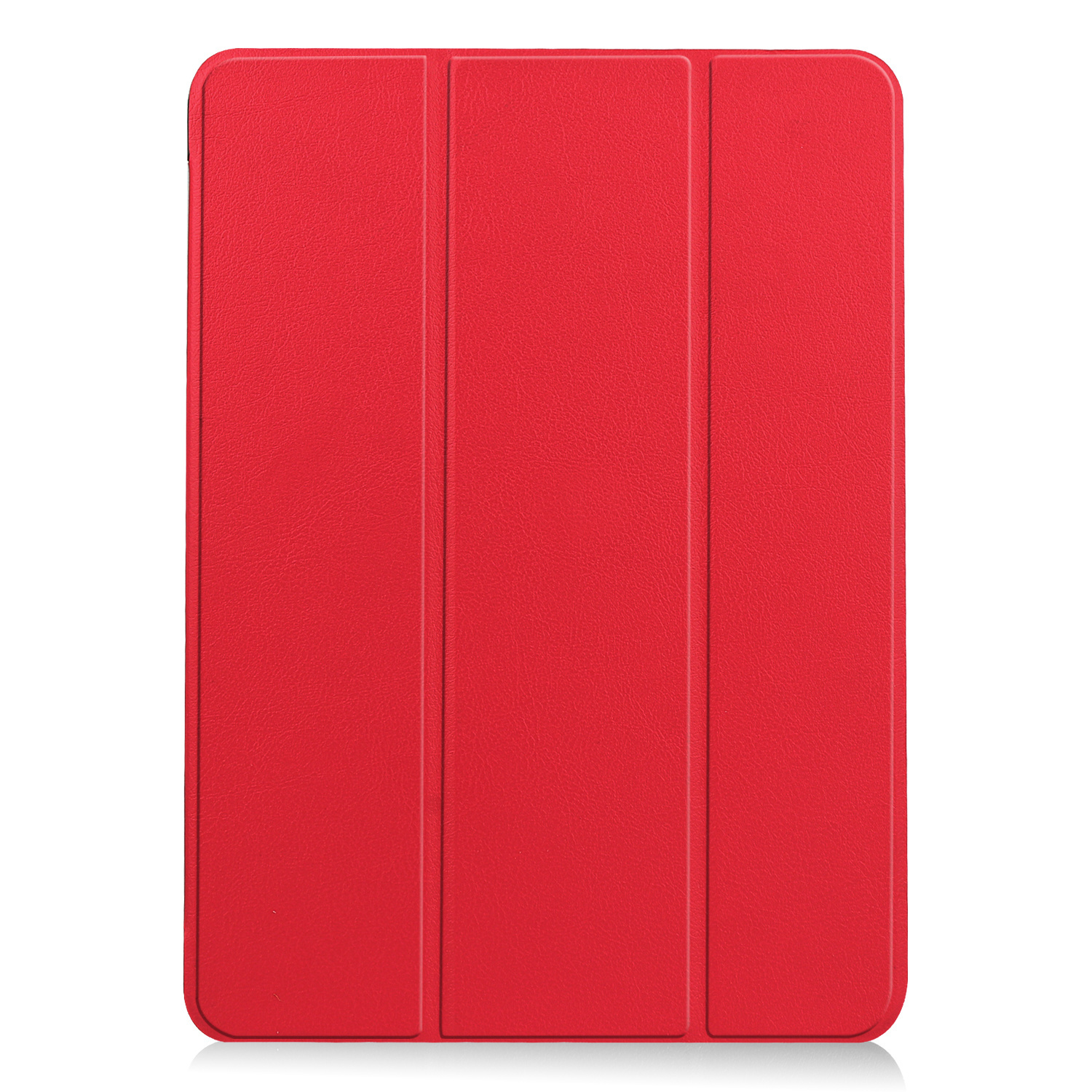BASEY. Hoesje Geschikt voor iPad Air 2022 Hoes Case Tablet Hoesje Tri-fold Met Uitsparing Geschikt voor Apple Pencil Met Screenprotector - Hoes Geschikt voor iPad Air 5 2022 Hoesje Hard Cover Bookcase Hoes - Rood