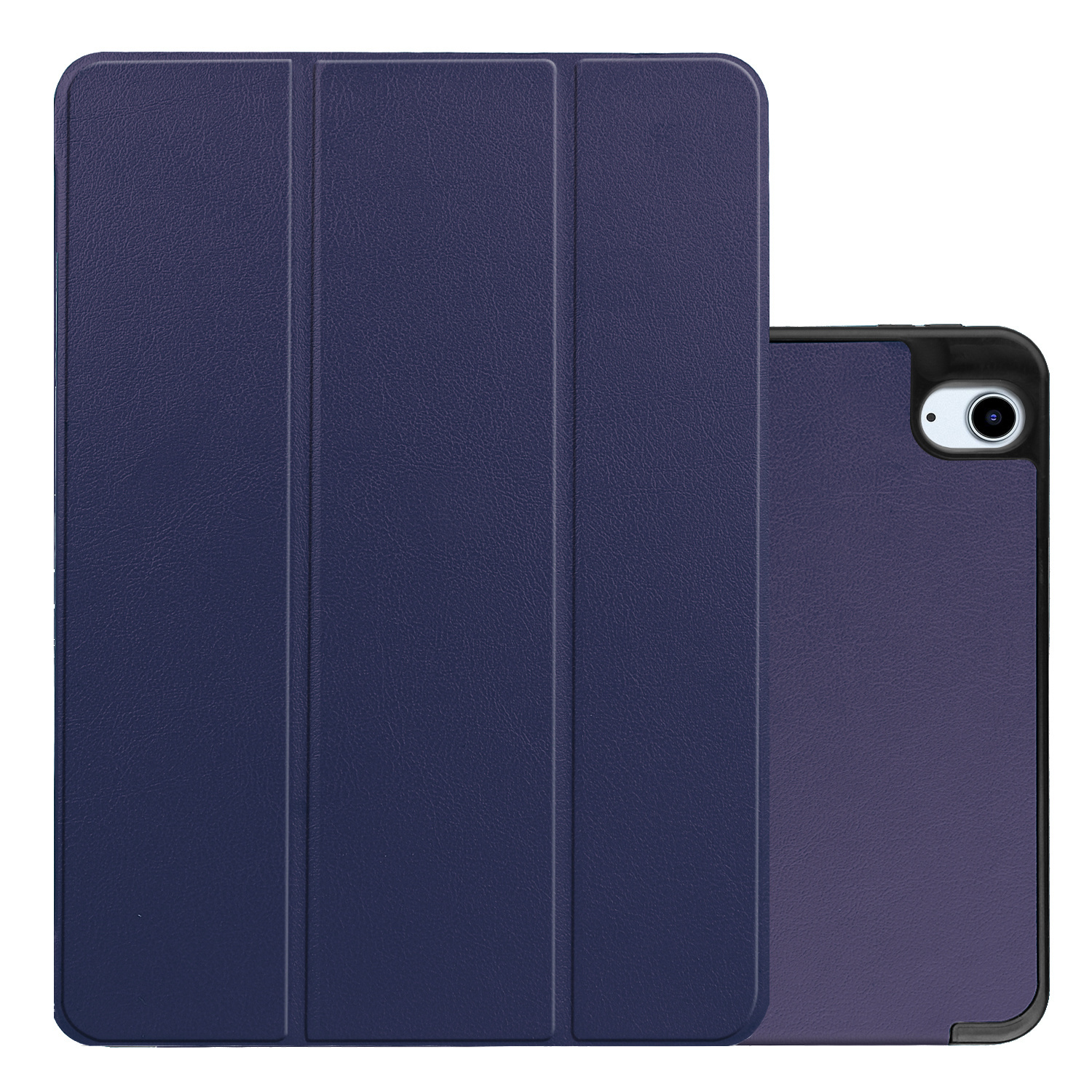 NoXx Hoesje Geschikt voor iPad Air 2022 Hoesje Case Hard Cover Hoes Book Case Met Uitsparing Geschikt voor Apple Pencil Met Screenprotector - Donkerblauw