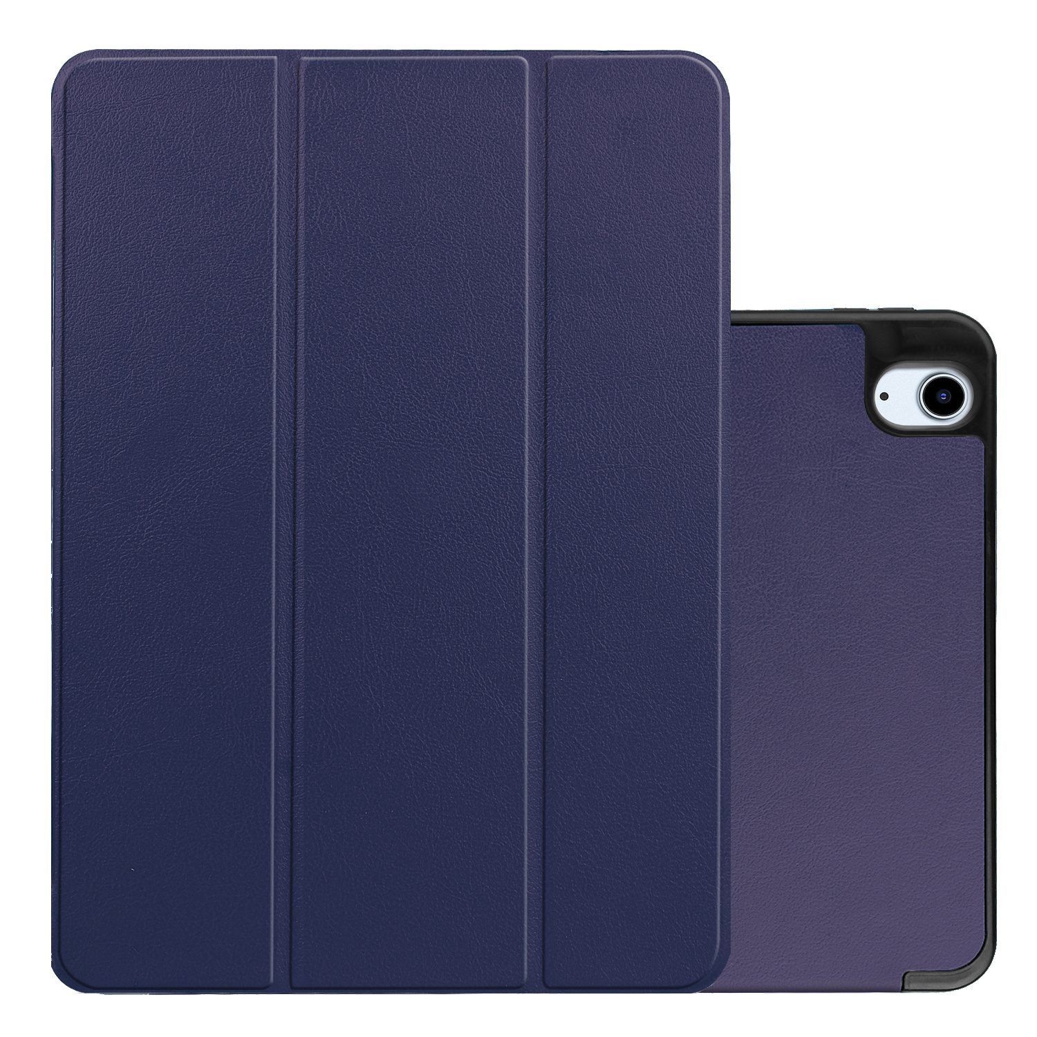 NoXx iPad Air 5 2022 Hoesje Met Screenprotector Case Hard Cover Hoes Met Apple Pencil Uitsparing Book Case - Donker Blauw