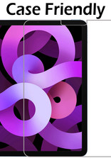 Nomfy Hoes Geschikt voor iPad Air 2022 Hoes Tri-fold Tablet Hoesje Case Met Uitsparing Geschikt voor Apple Pencil Met Screenprotector - Hoesje Geschikt voor iPad Air 5 2022 Hoesje Hardcover Bookcase - Donkerblauw