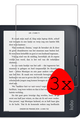 BASEY. Screenprotector Geschikt voor Kobo Libra 2 Screenprotector Tempered Glass - Screenprotector Geschikt voor Kobo Libra 2 Screen Protector - 3 Stuks
