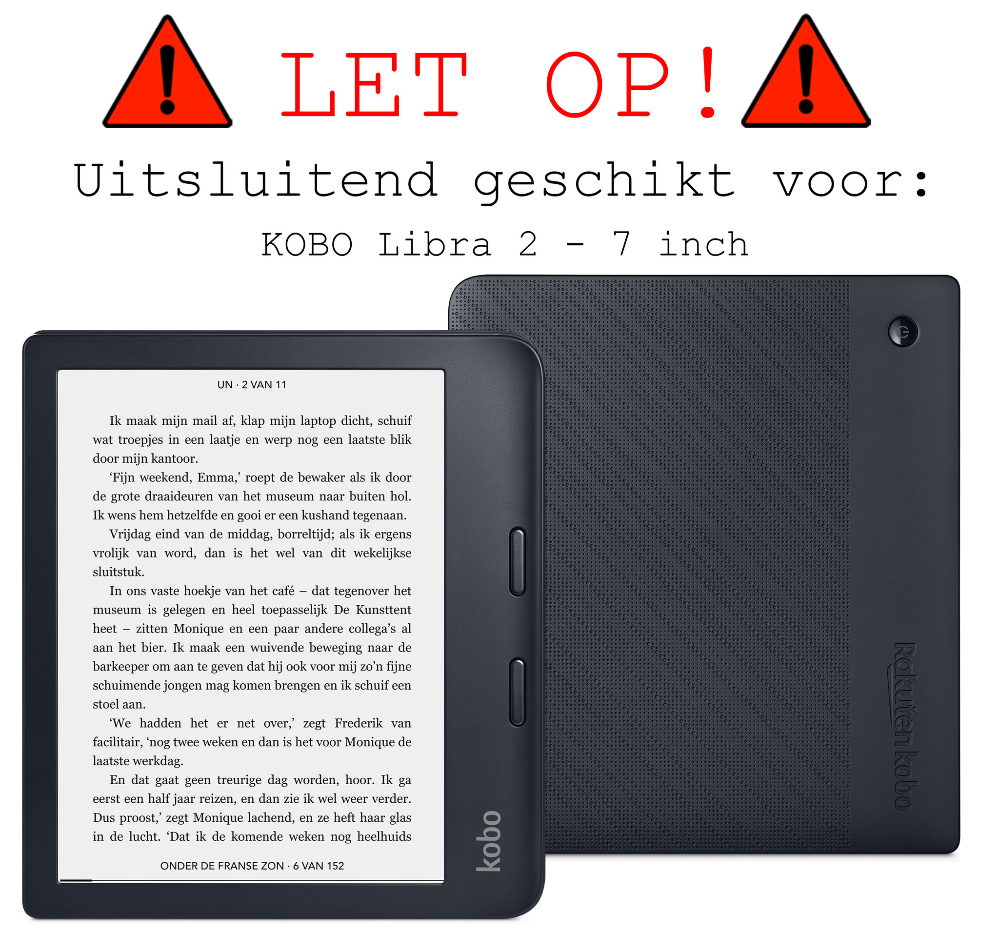 BASEY. Screenprotector Geschikt voor Kobo Libra 2 Screenprotector Tempered Glass - Screenprotector Geschikt voor Kobo Libra 2 Screen Protector - 3 Stuks