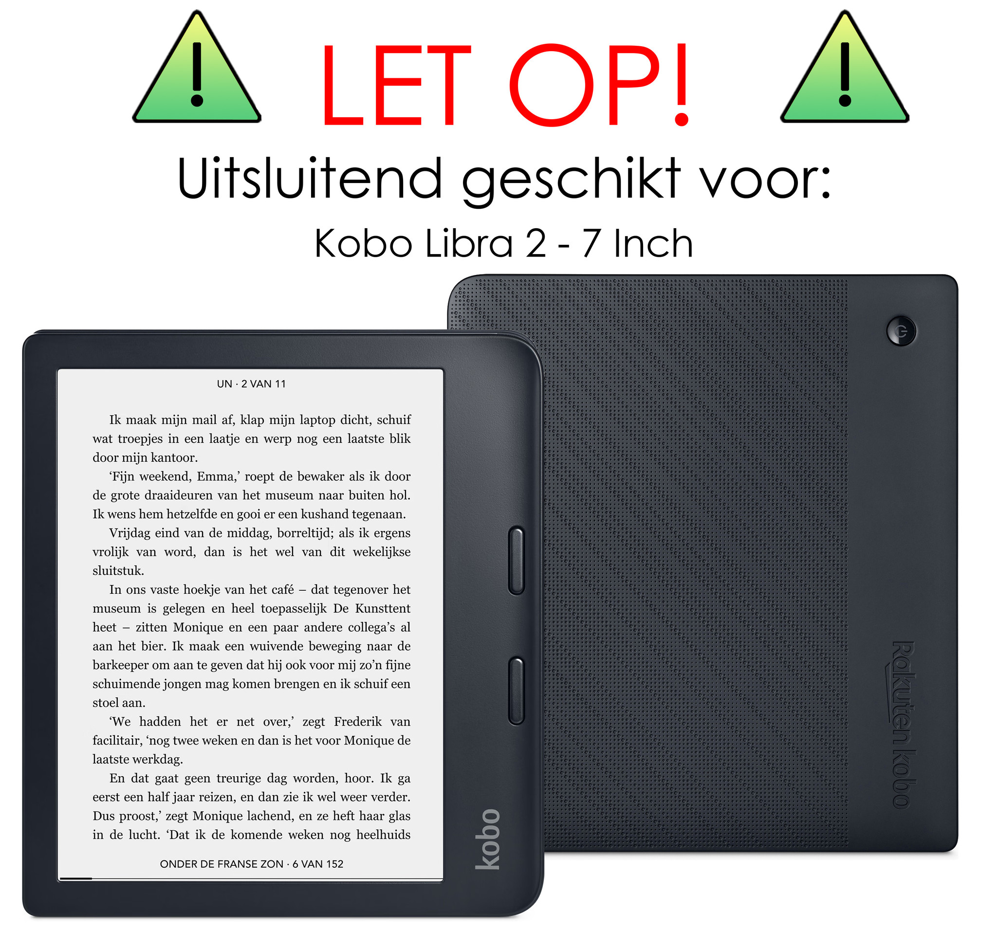 NoXx Screenprotector Geschikt voor Kobo Libra 2 Screenprotector Bescherm Glas Tempered Glass Screen Protector