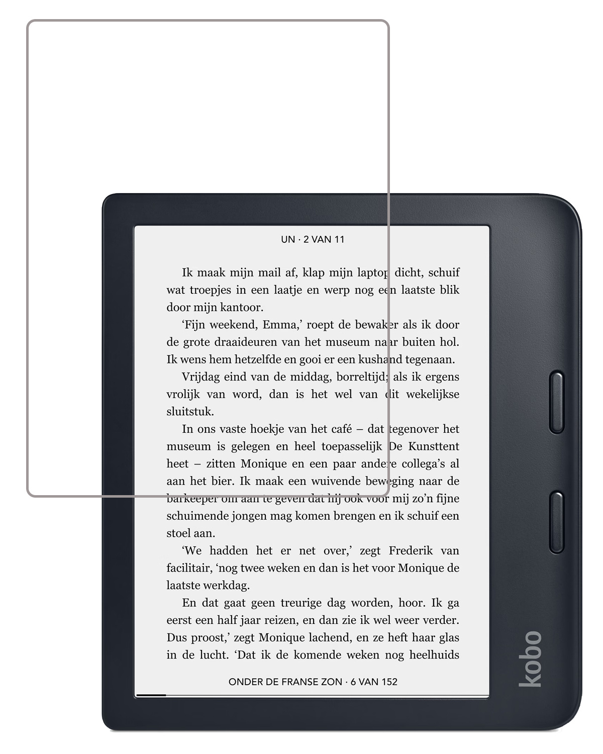 Nomfy Screenprotector Geschikt voor Kobo Libra 2 Screenprotector Bescherm Glas - Screenprotector Geschikt voor Kobo Libra 2 Screen Protector Tempered Glass